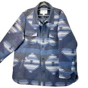 Coldwater Creek Blue and Gray Patterned Jacket